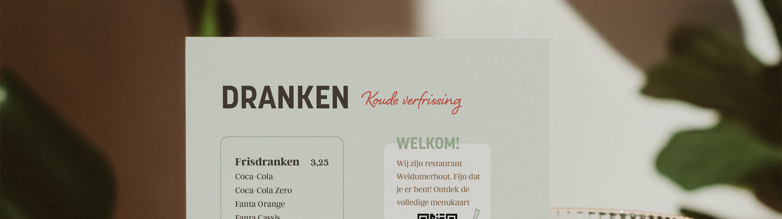 menukaart