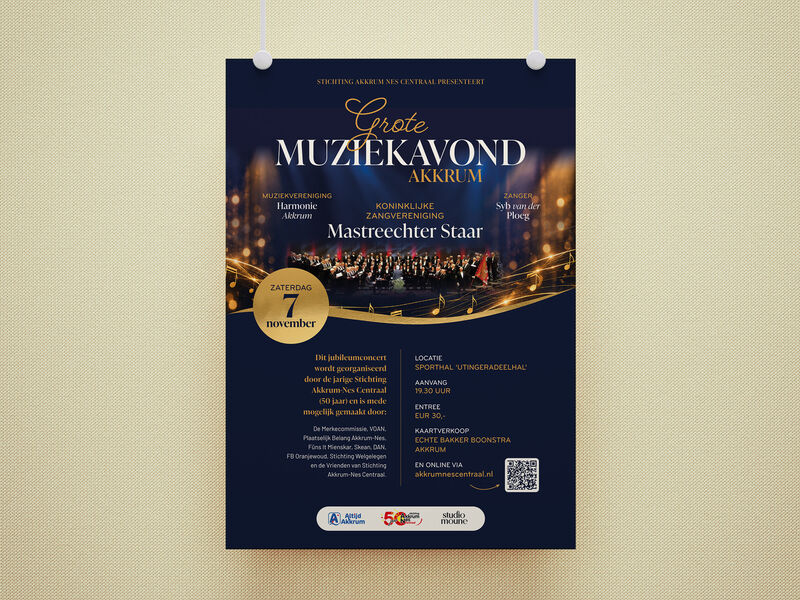Poster Grote Muziekavond