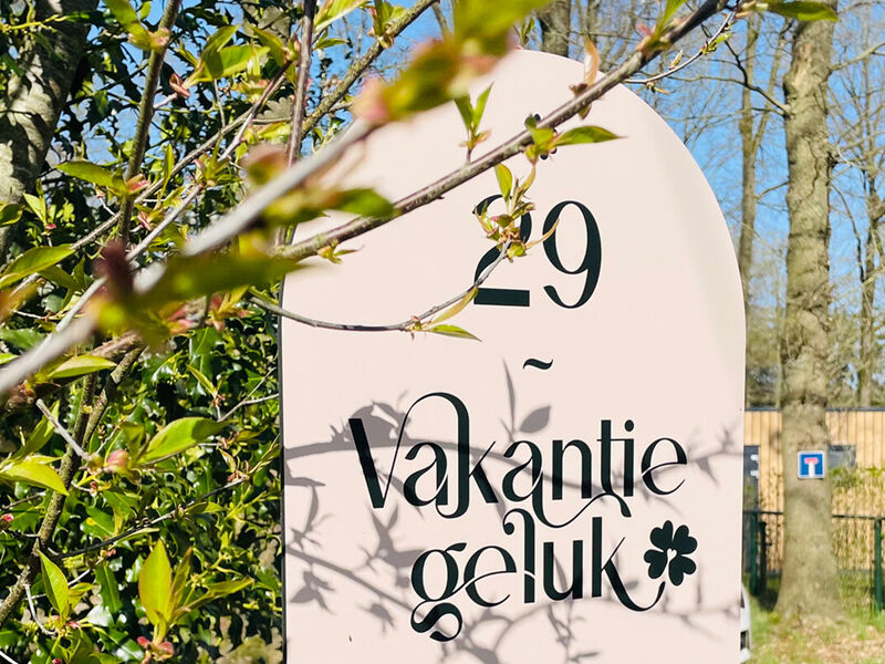 Welkomstbord vakantiehuis